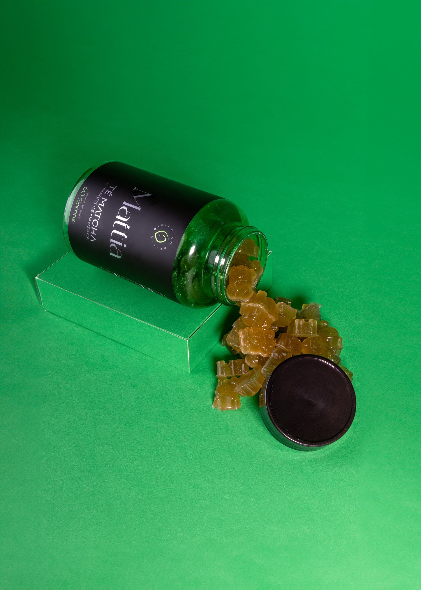 GOMAS DE TE MATCHA+ VINAGRE DE MANZANA